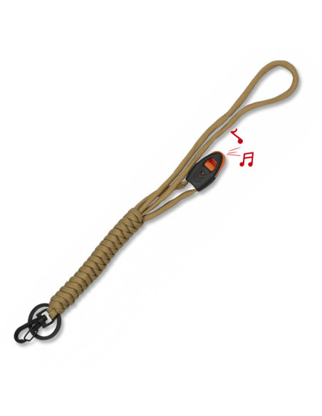 Porte-clés en paracorde avec sifflet,...