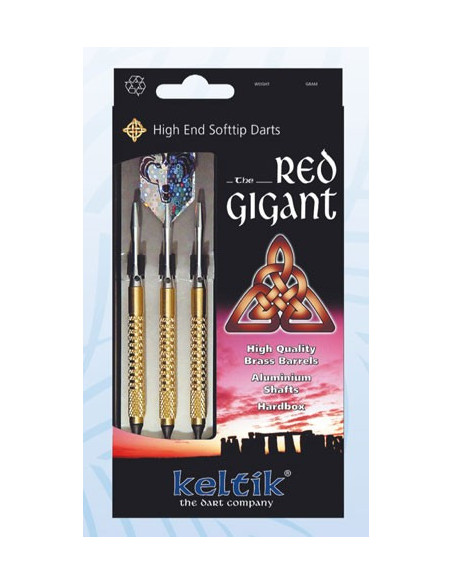 Fléchettes Red Gigant avec tige en...