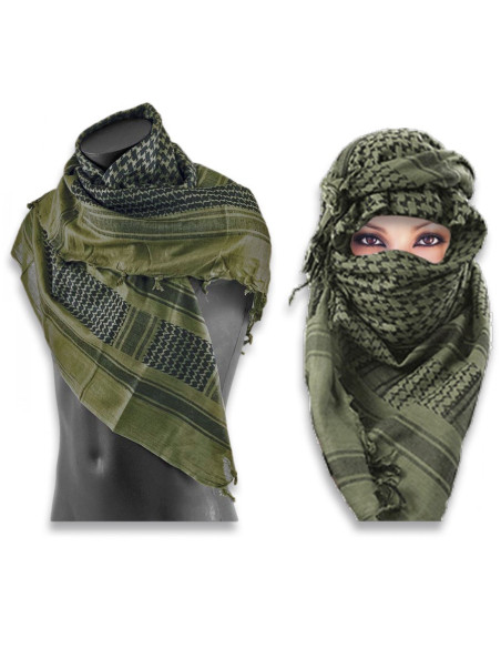 Foulard Palestinien Shemagh, Vert Olive