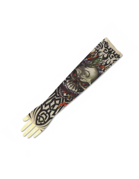 Manchette effet tatouage Barbaric Skull