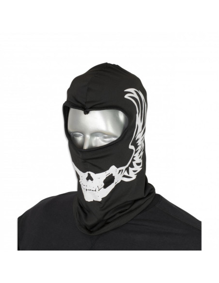 Crâne de capot noir-blanc, crâne barbare