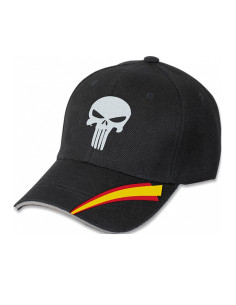 Casquette Punisher tête de mort espagnole noire