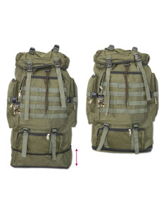 Sac à dos tactique vert barbare, 60L