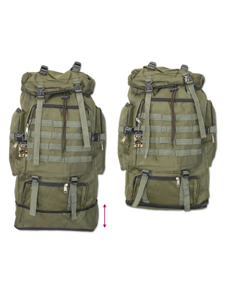 Sac à dos tactique vert barbare, 60L