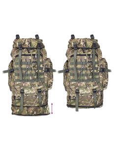 Sac à dos tactique camouflage barbare, 60L