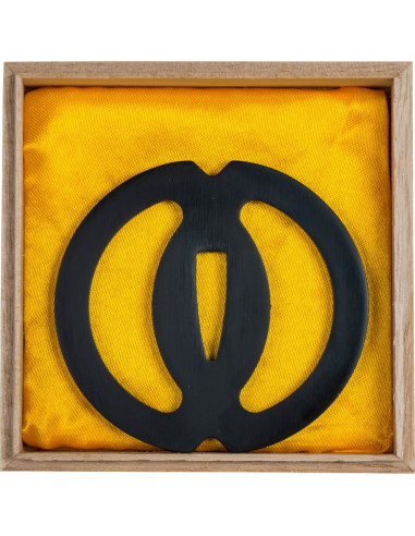 Tsuba John Lee Musashi avec boîte en bois