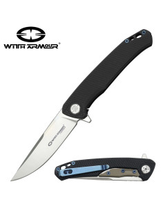 Couteau de poche tactique Flint, lame acier D2