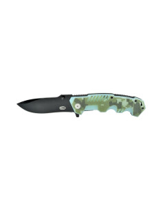 Couteau de poche SCK avec manche camouflage vert (20 cm.)