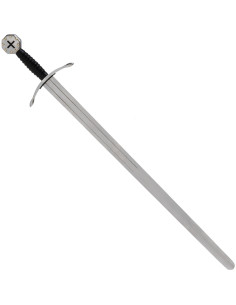 Épée fonctionnelle Crusader, prête au combat (avec fourreau)