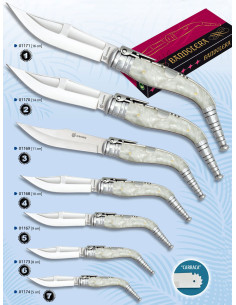 Couteaux de poche à bandoulière à cliquet, manche...