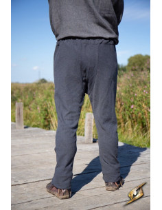 Pantalon viking motif chevrons modèle Arvid, gris 2