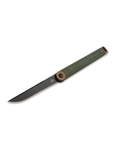 Couteau de poche Böker Plus Kaizen Green Canvas Micarta