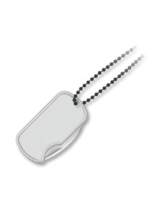 Couteau pendentif Dog Tag, lame 4 cm.