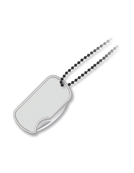 Couteau pendentif Dog Tag, lame 4 cm.