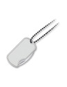 Couteau pendentif Dog Tag, lame 4 cm.