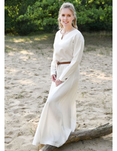 Robe médiévale Milla Ligero pour femme, blanc naturel 2