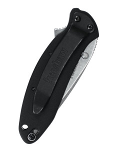 Couteau de poche Kershaw Scallion, pierre noire 2