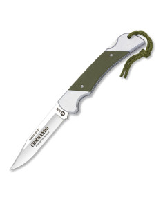 Couteau Tactique Commando manche acier + G10 Vert