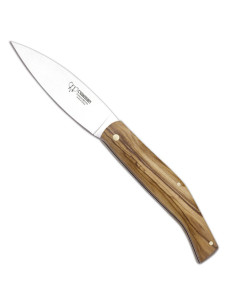 Couteau en acier 420, manche en olive, lame 9 cm. 2