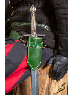 Tahalí avec anneaux pour épées émoussées - Vert 2