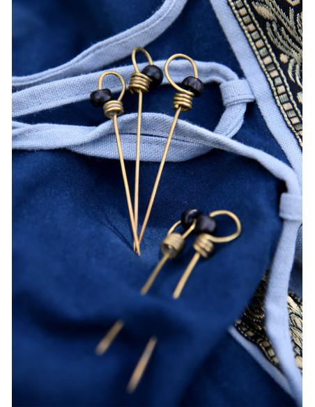 Set 5 épingles médiévales ornées de...