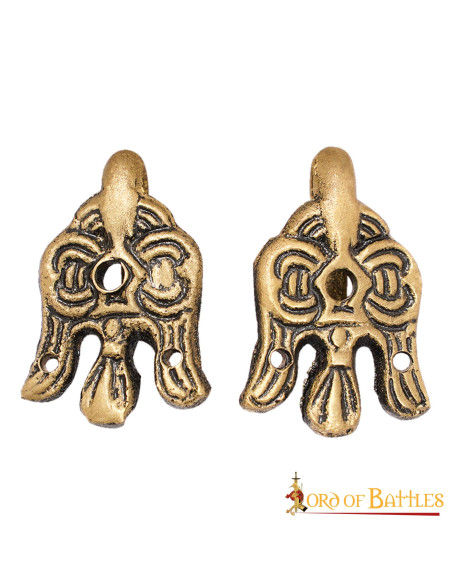 Set 2 crochets Viking avec le corbeau...