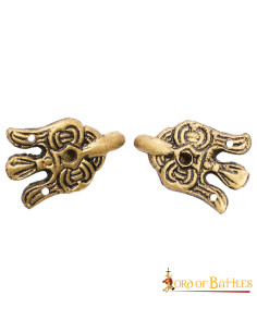 Set 2 crochets Viking avec le corbeau d'Odin 2