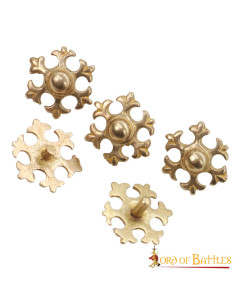 Set 5 pièces décoratives fleur de lys