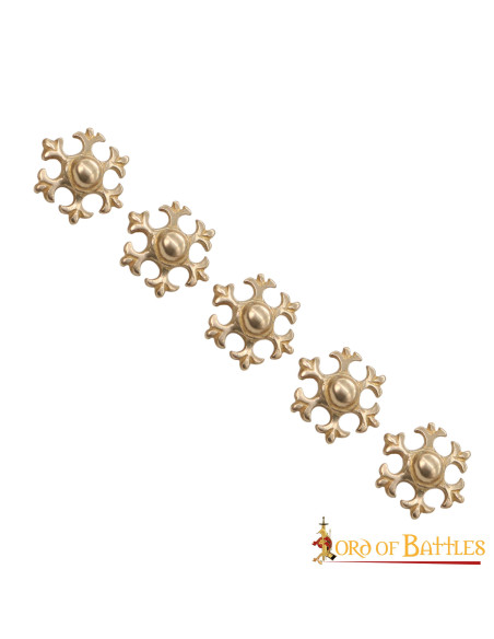 Set 5 pièces décoratives fleur de lys