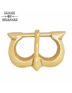 Boucle médiévale en laiton pour ceinture étroite