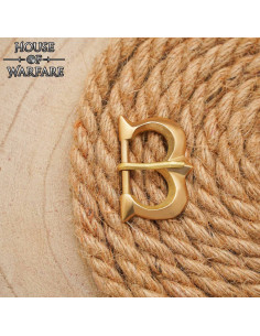 Boucle médiévale en laiton pour ceinture étroite 2