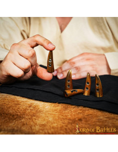 Set 5 fermetures médiévales en bois 2