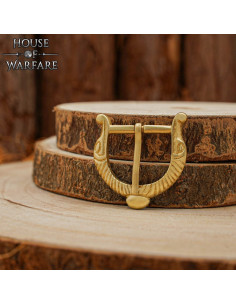 Boucle de ceinture viking en laiton 2
