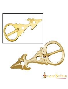 Lot de 5 boucles médiévales fleur de lys pour ceintures 2