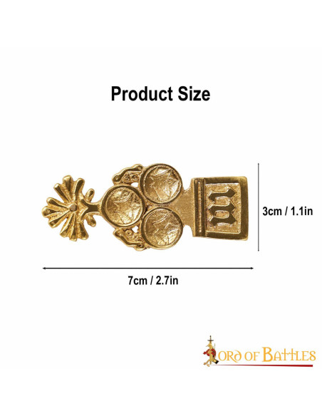 Trèfle médiéval décoratif pour ceintures