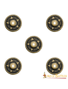 Ensemble de 5 ornements pentagramme pour vêtements, cuir...