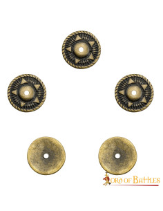 Ensemble de 5 ornements pentagramme pour vêtements, cuir... 2