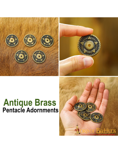 Ensemble de 5 ornements pentagramme...