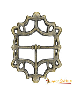 Boucle de ceinture pirate en laiton vieilli