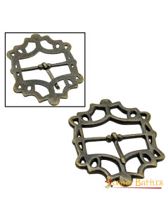 Boucle de ceinture pirate en laiton vieilli 2