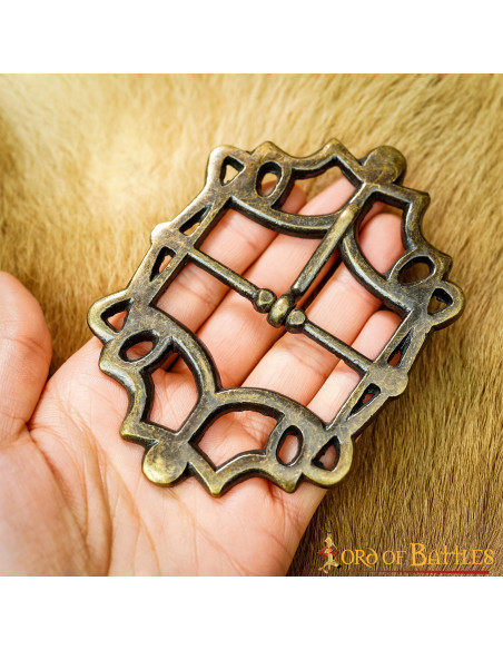 Boucle de ceinture pirate en laiton...