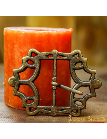 Boucle de ceinture pirate en laiton...