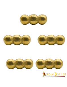 Ensemble de 5 ornements boules pour vêtements, cuir ou sacs