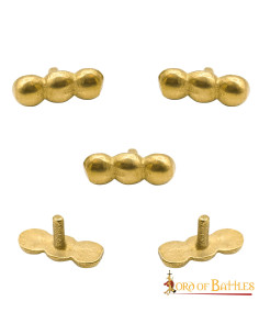 Ensemble de 5 ornements boules pour vêtements, cuir ou sacs 2