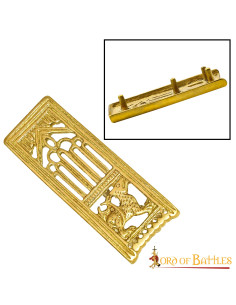 Accessoire décoratif médiéval en laiton pour ceinture 2