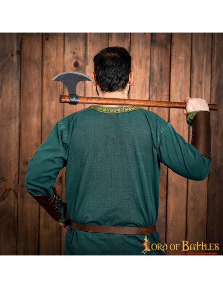 Hache Viking longue avec tête en...