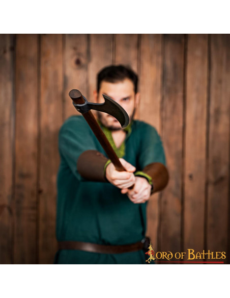 Hache Viking longue avec tête en...