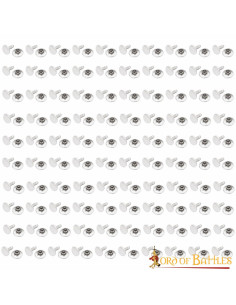 Lot de 100 boutons, type rivet, en nickel 2