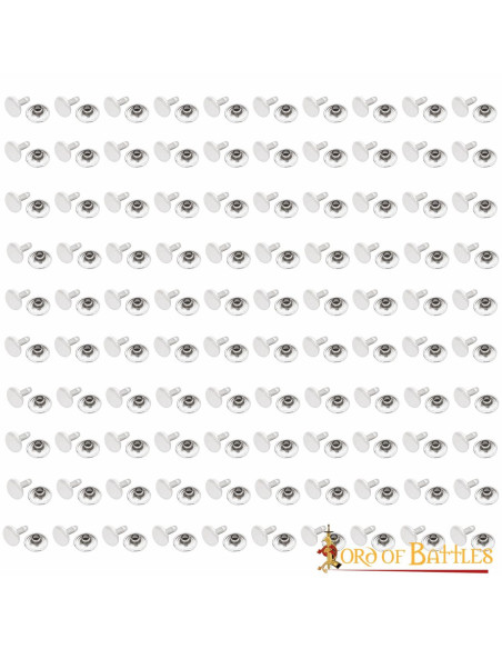 Lot de 100 boutons, type rivet, en...
