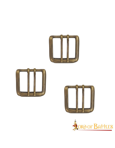 Lot de 3 boucles de ceinture vintage...